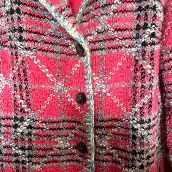 Sigrid Olsen Sport Pink Wool/ Mohair/ Acrylic, Poly, Nylon Blend Jacket Sz M - Picture 2 of 7